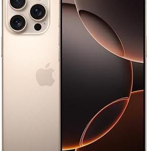 Apple iPhone 16 Pro, US Version, 256GB, Desert Titanium – Unlocked (Renewed)