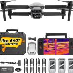 Autel Robotics EVO Lite 640T Enterprise, 640×512@30 fps T~hermal Imaging,1/2” CMOS 48MP Visible Camera,16x Digital Zoom, AI Target Recognition, Remote ID Supported, 40 Minutes, 12KM Transmission